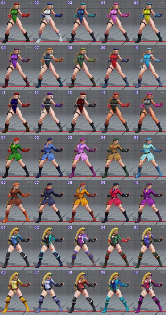 street fighter 5 costumes et couleurs 06