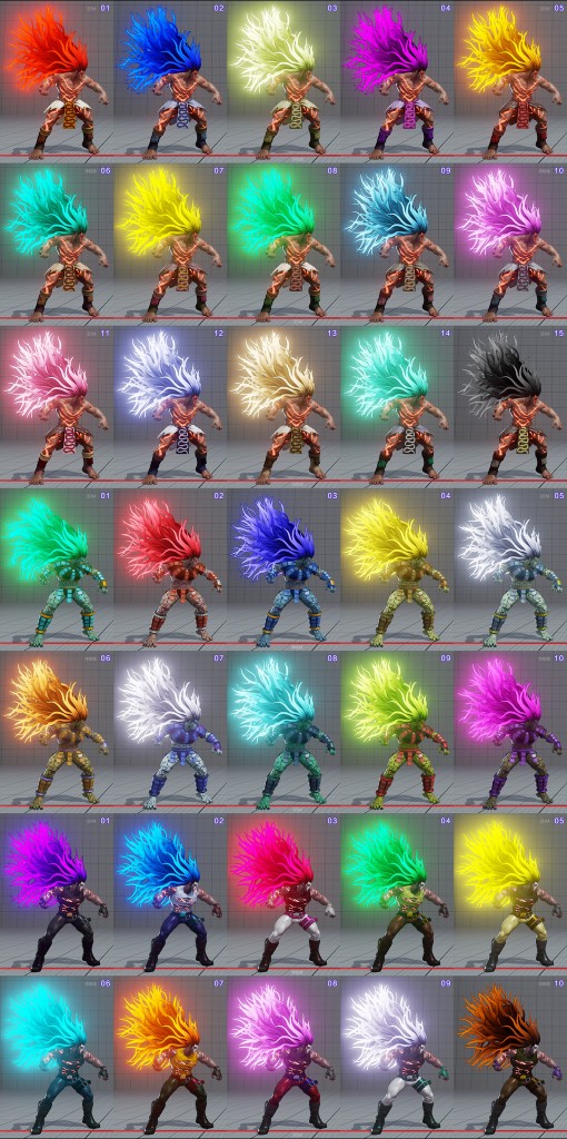 street fighter 5 costumes et couleurs 07