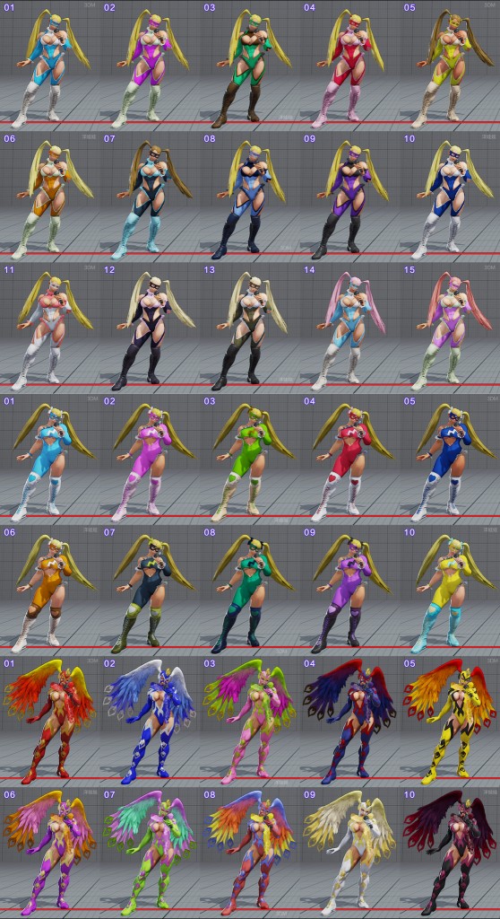 street fighter 5 costumes et couleurs 09