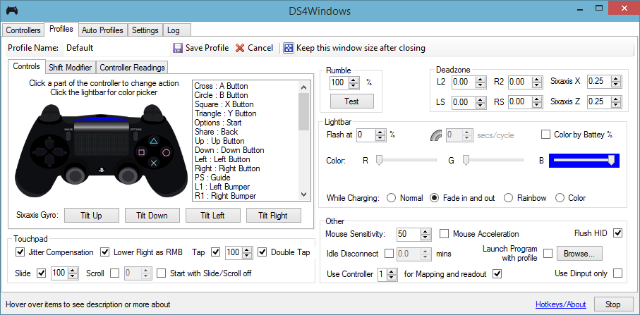 interface ds4 windows