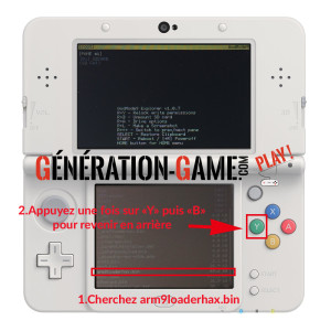 copier et installer arm9loader sur 3ds