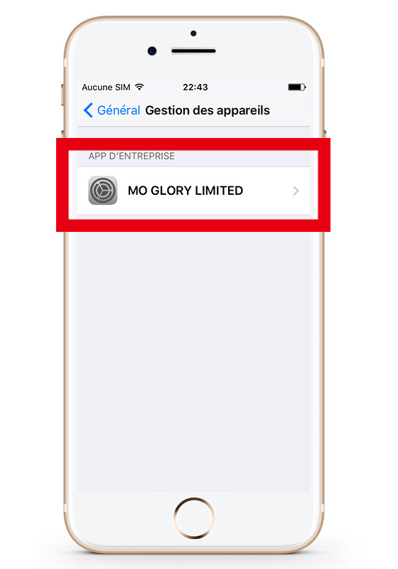 gestion certificat apple