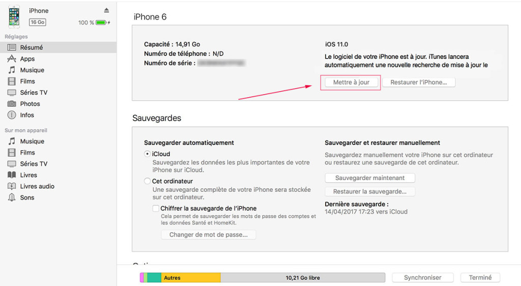 iPhone downgrade iOS 11