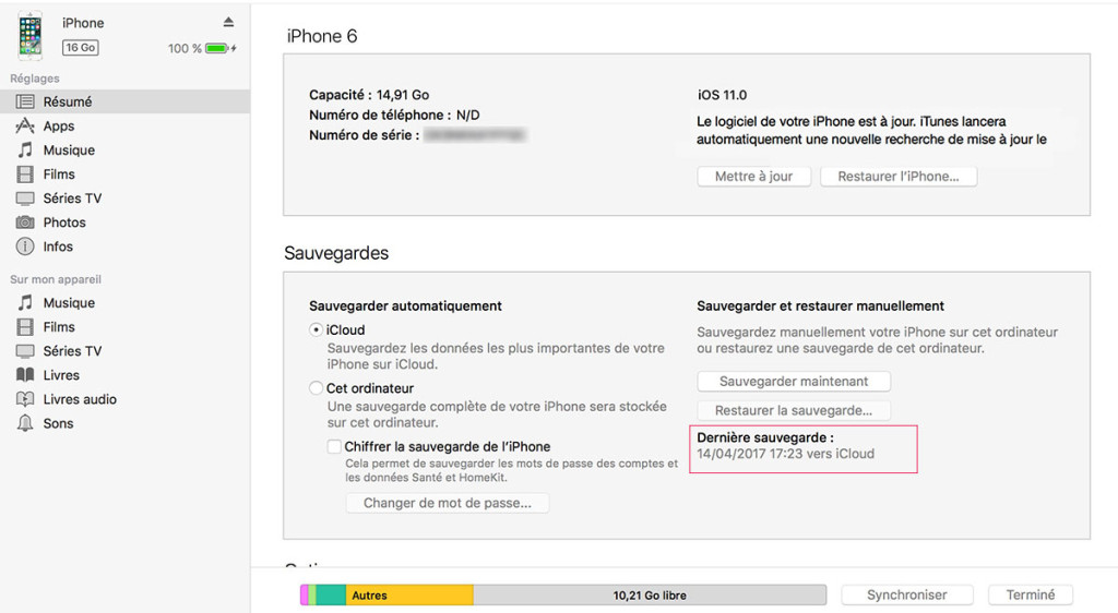 iPhone downgrade ios 11 iCloud