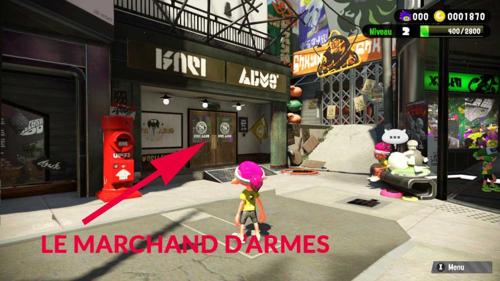 splatoon 2 guide marchand armes