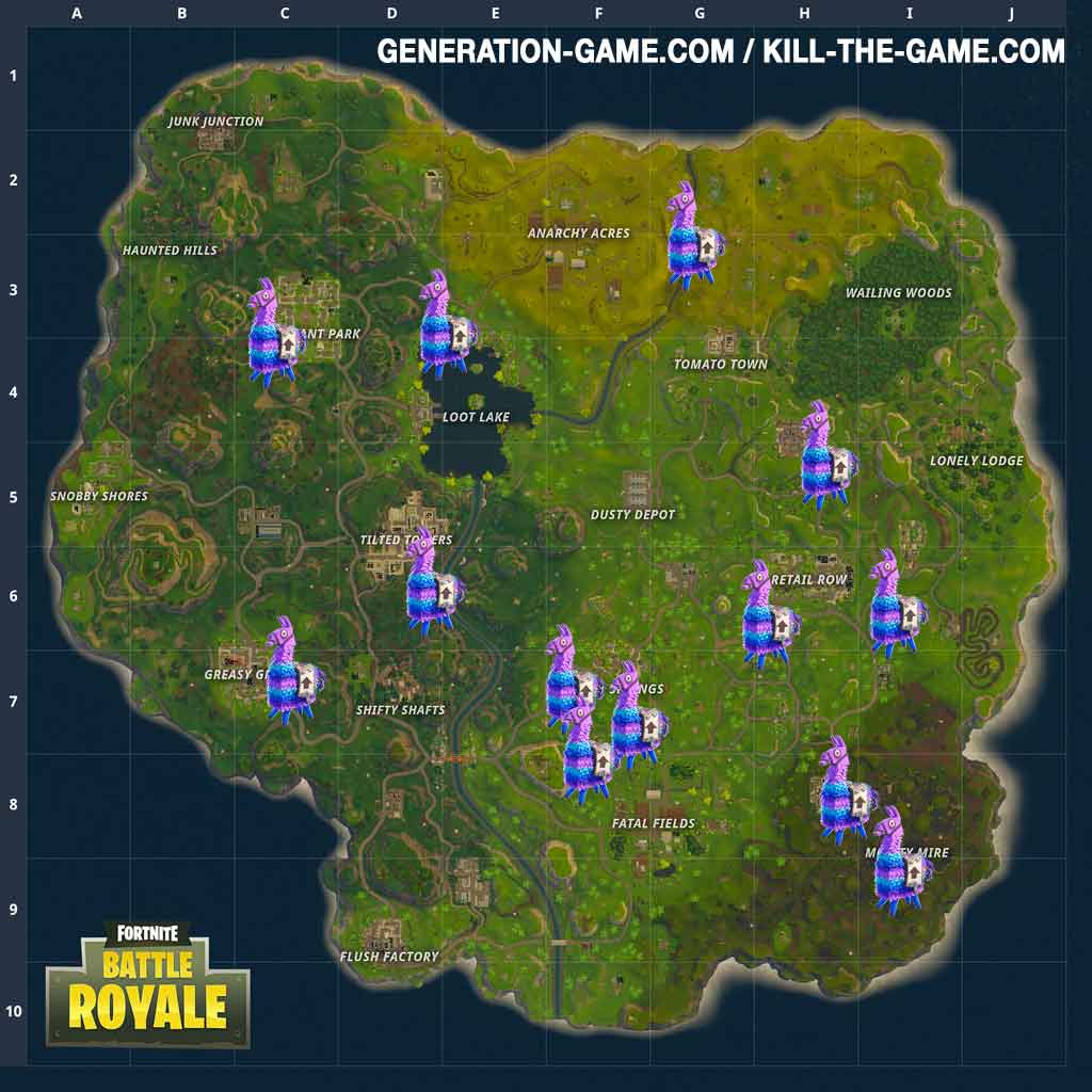 carte-fortnite-ravitaillement-lama-battle-royale