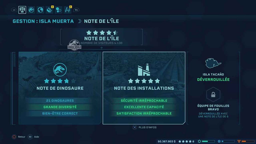 Jurassic-World-Evolution-astuce-note-parc