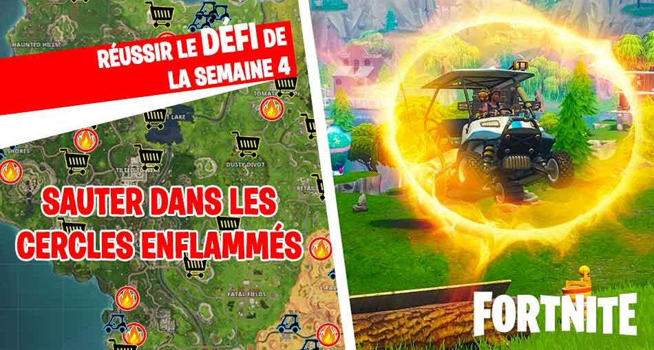 Fortnite Tout Savoir Sur Les Cercles De Feu Comment Sauter Dans Les - guide defi cercles de feu fortnite saison 5