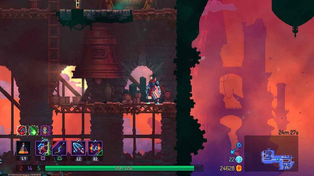 dead cells tour de l'horloge