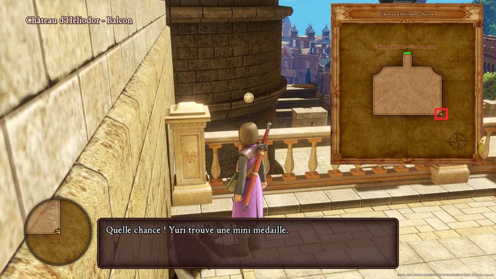 dragon-quest-11-mini-medaille-2-balcon-chateau-heliodor