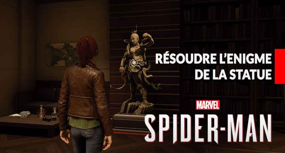 resoudre-enigme-statue-spiderman-ps4