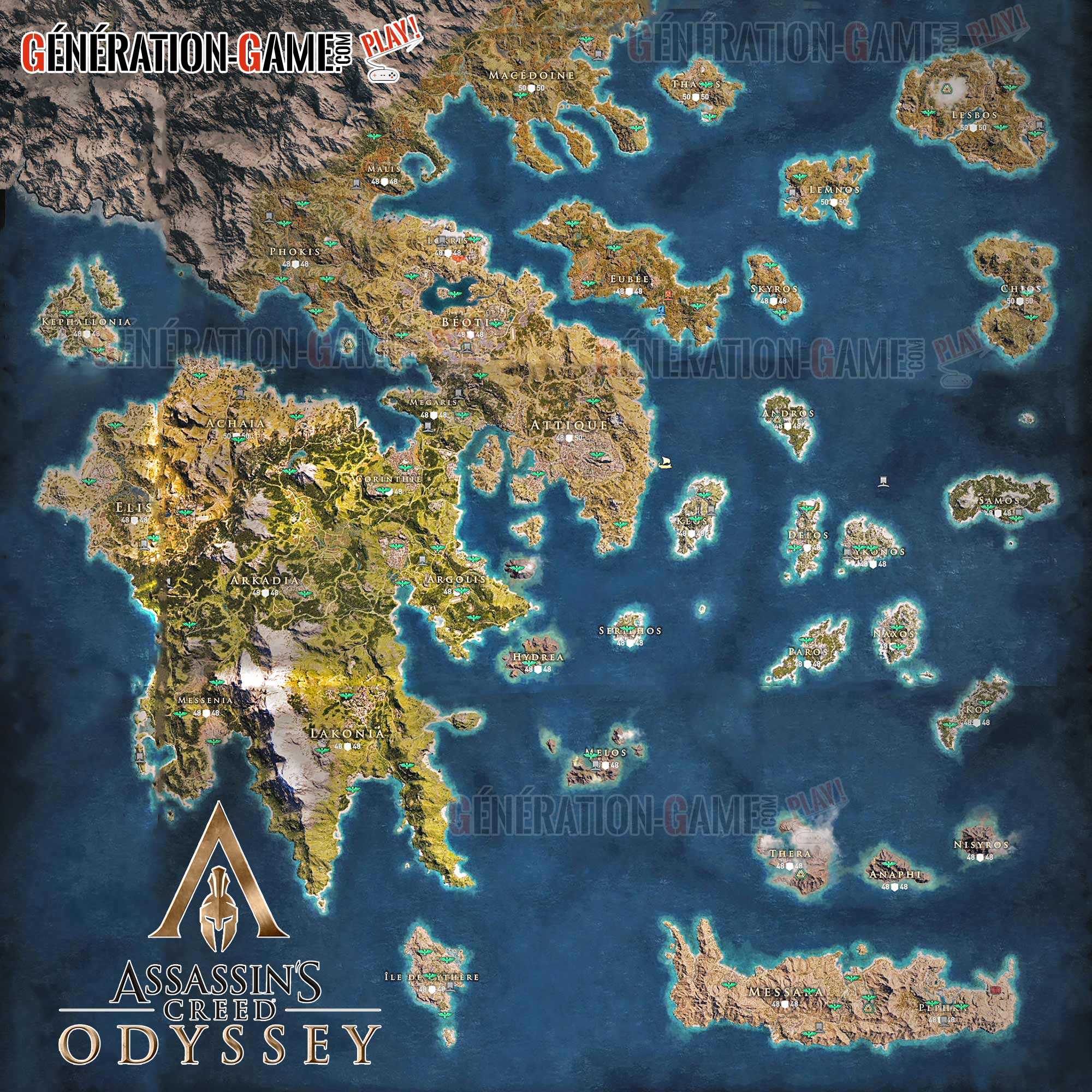 Wiki Assassins Creed Odyssey La Carte Du Monde Entière Et