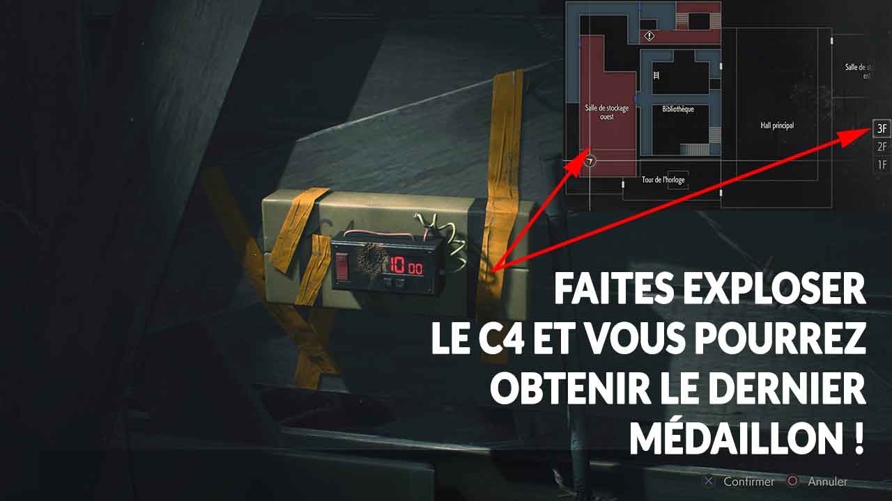 Guide Resident Evil 2 ou se trouvent les trois médaillons du commissariat