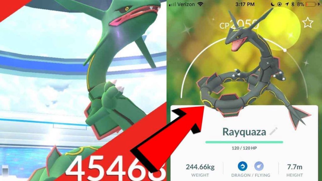 obtenir-Rayquaza-versionshiny-pokemon-go