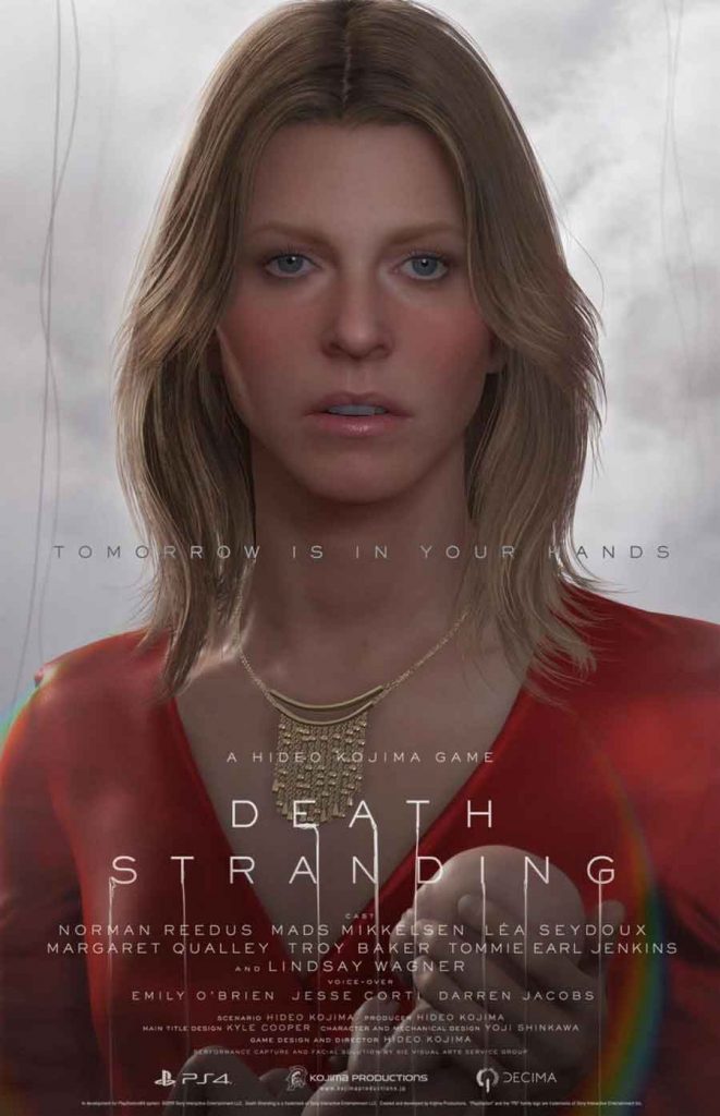 affiche-death-stranding-personnage-amelie-lindsay-wagner