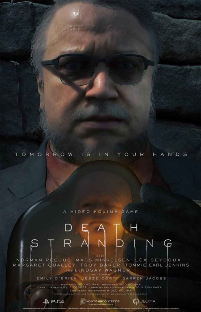 affiche-death-stranding-personnage-deadman-guillermo-del-toro