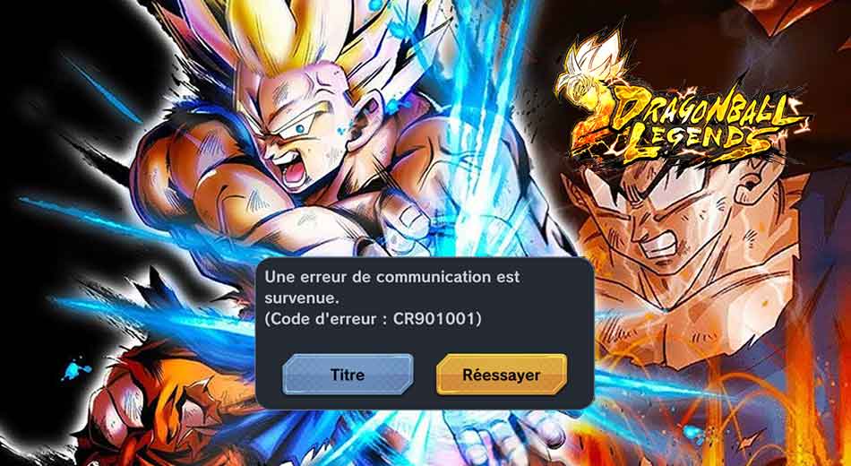 Dragon Ball Legends code erreur CR901001 comment régler le ...