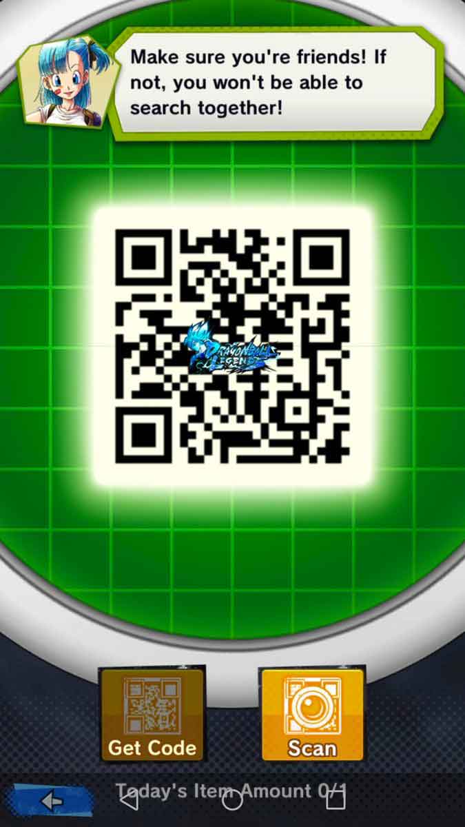 qrcodesamidragonballlegends Generation Game