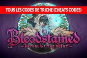 tous-les-codes-de-triche-de-Bloodstained-Ritual-of-the-Night