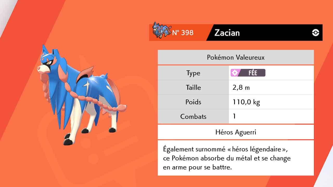 Comment avoir zamazenta pokemon bouclier