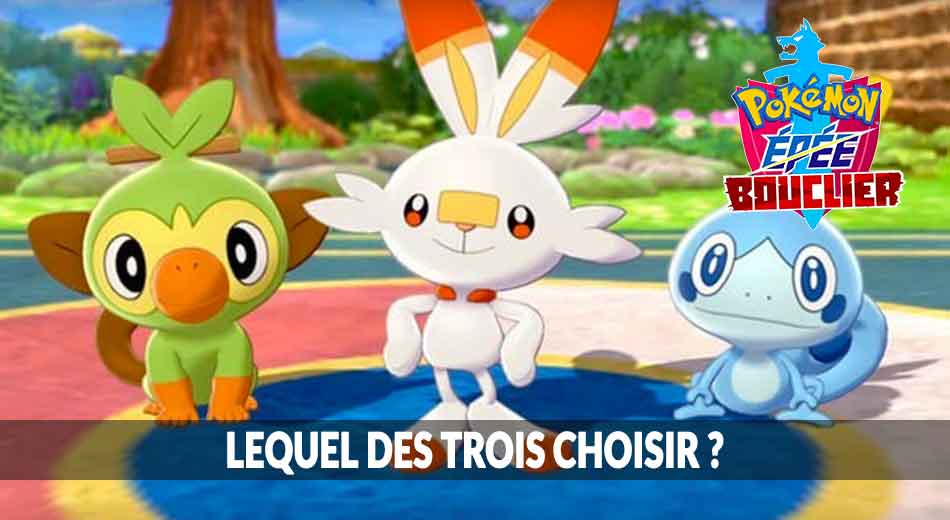 Wiki Pokemon Épée et Bouclier qui choisir au début du jeu Flambino,  Ouistempo ou Larméléon ? | Generation Game