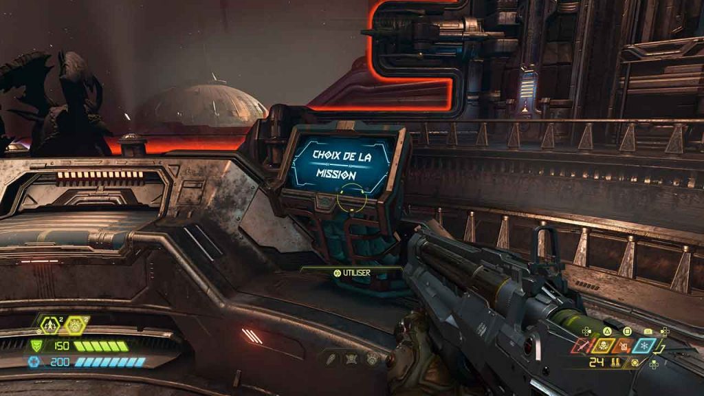 DOOM-Eternal-forteresse-choix-de-mission-activer-codes-de-triche