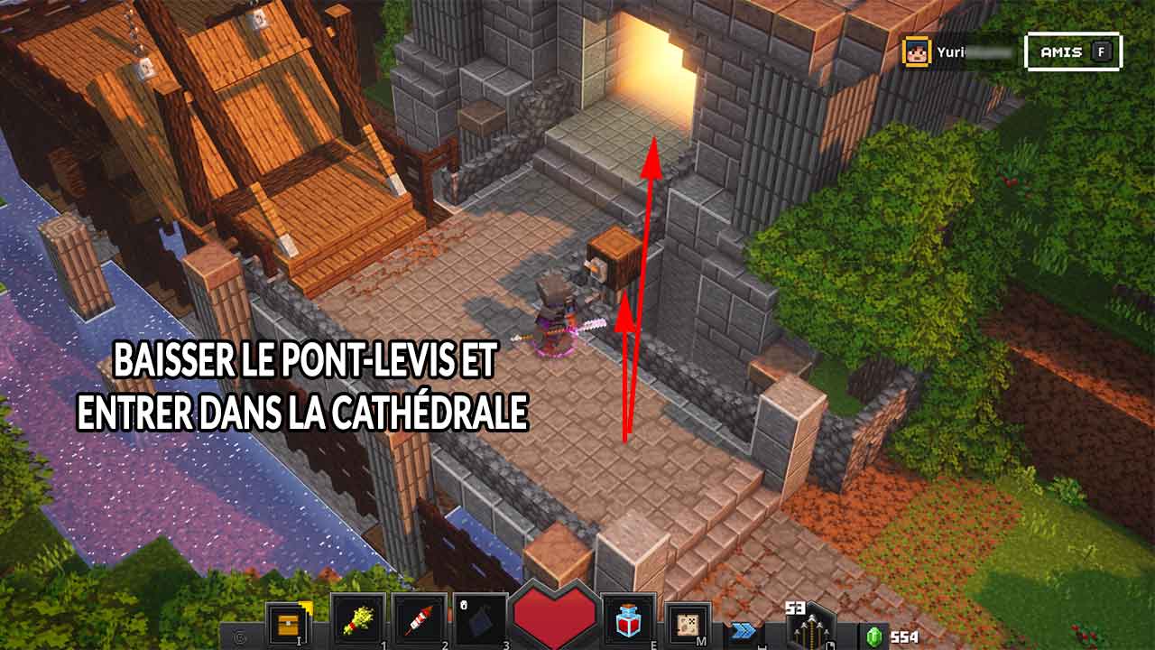 camp-minecraft-dungeons-pont-levis-et-cathedrale