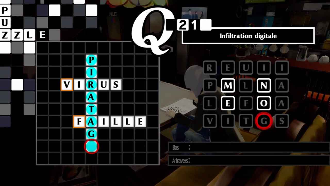 Le guide pour résoudre et réussir tous les mots croisés de Persona 5 Royal