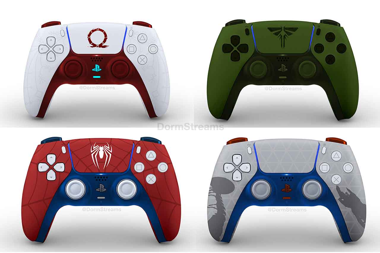 Manette PlayStation 5 Costum avec Palette - Design GOD OF WAR –