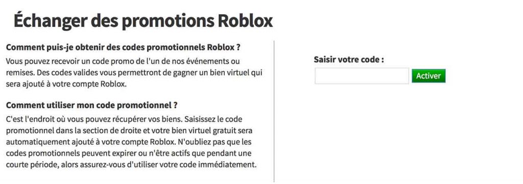 La Liste De Tous Les Codes Roblox Qui Fonctionnent Pour Obtenir Des Objets Et Accessoires Redeem Roblox Promotions Generation Game - roblox tuto coment avoir des robux facilment