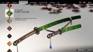 Ghost-of-Tsushima-kit-de-sabre-foret-cachee