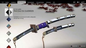 Ghost-of-Tsushima-kit-de-sabre-pinceau-du-guerrier