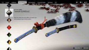 Ghost-of-Tsushima-kit-de-sabre-tanuki-espiegle