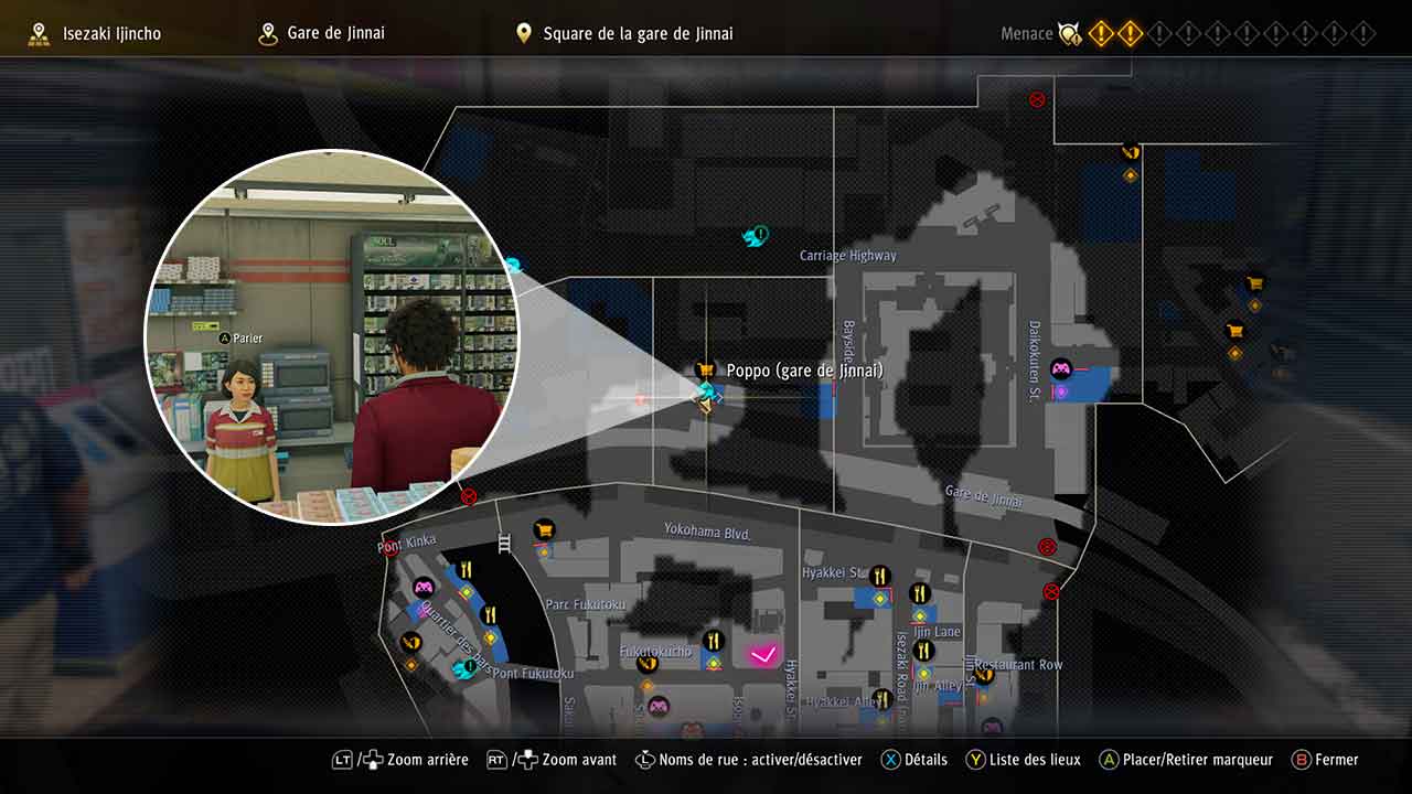 Yakuza like a dragon карта