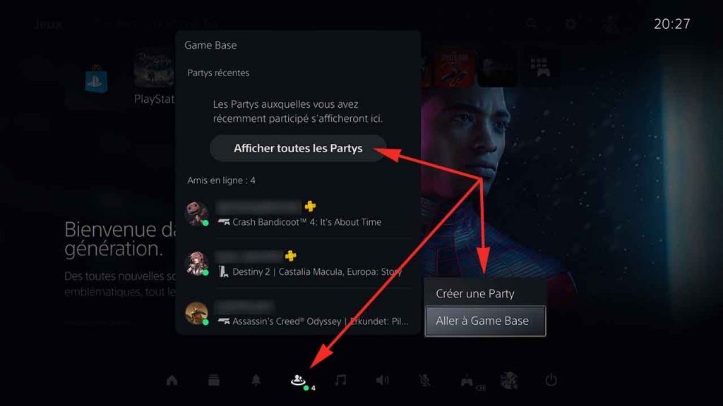 astuce-gamebase-amis-partys-messages-PS5