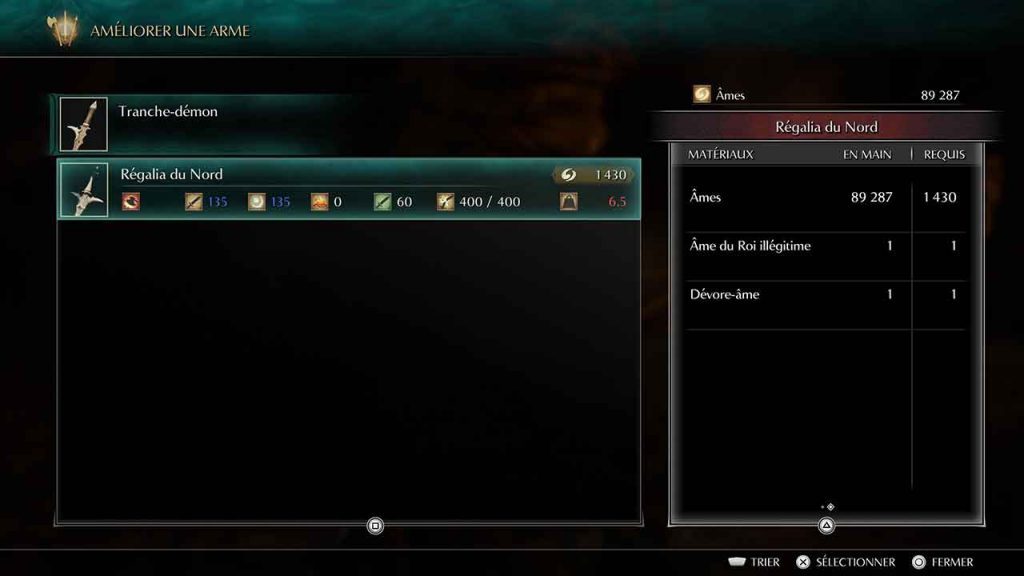 forge-demons-souls-ps5-meilleure-arme-du-jeu-regalia-du-nord