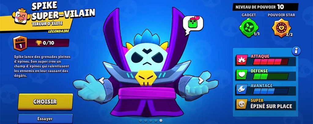 skin-legendaire-spike-super-vilain-brawl-stars-saison-Starr-Force