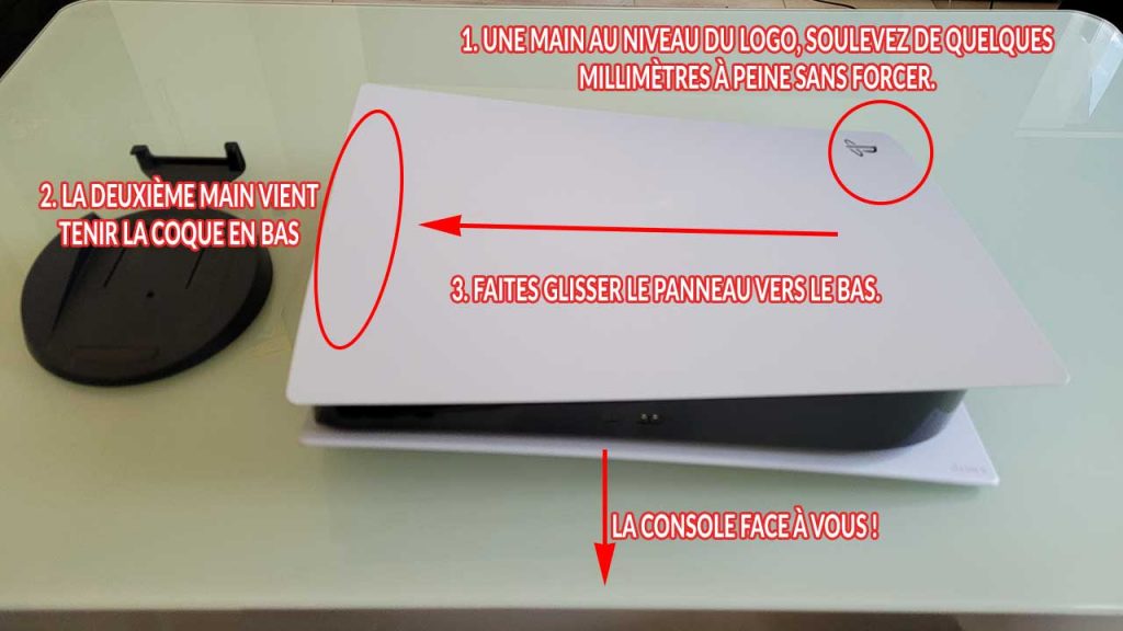 enlever-coque-capot-PS5-tuto-1