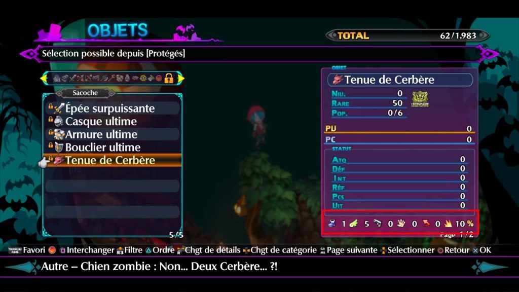 statistiques-tenue-cerbere-Disgaea-6-Complete