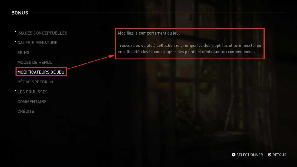 The-Last-of-Us-Part-I-nouveau-menu-bonus-modificateurs-de-jeu