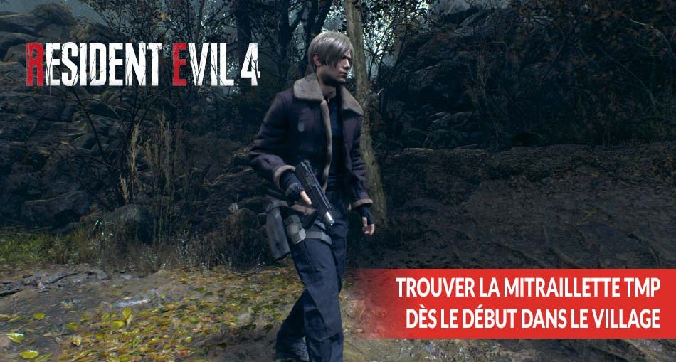 emplacement-arme-mitraillette-TMP-resident-evil-4-remake