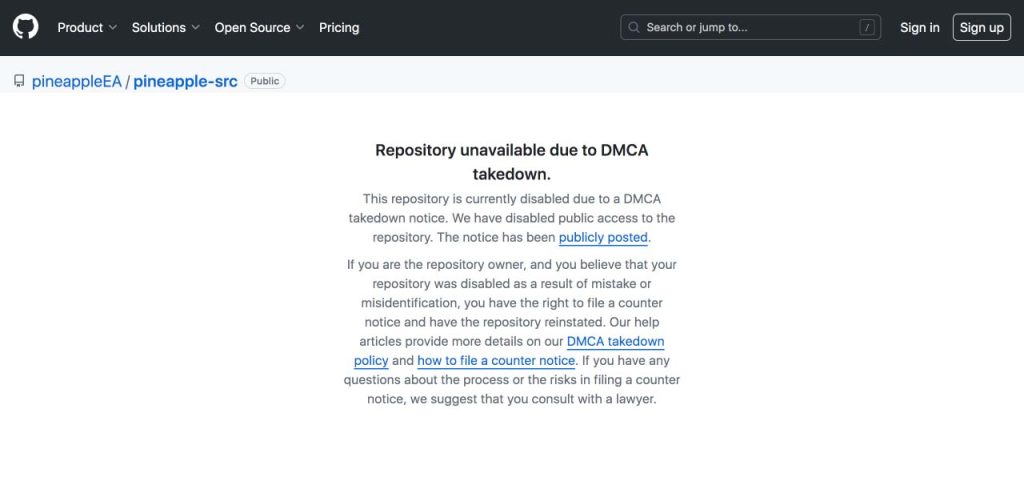 dmca-emulateur-yuzu-early-access-GitHub